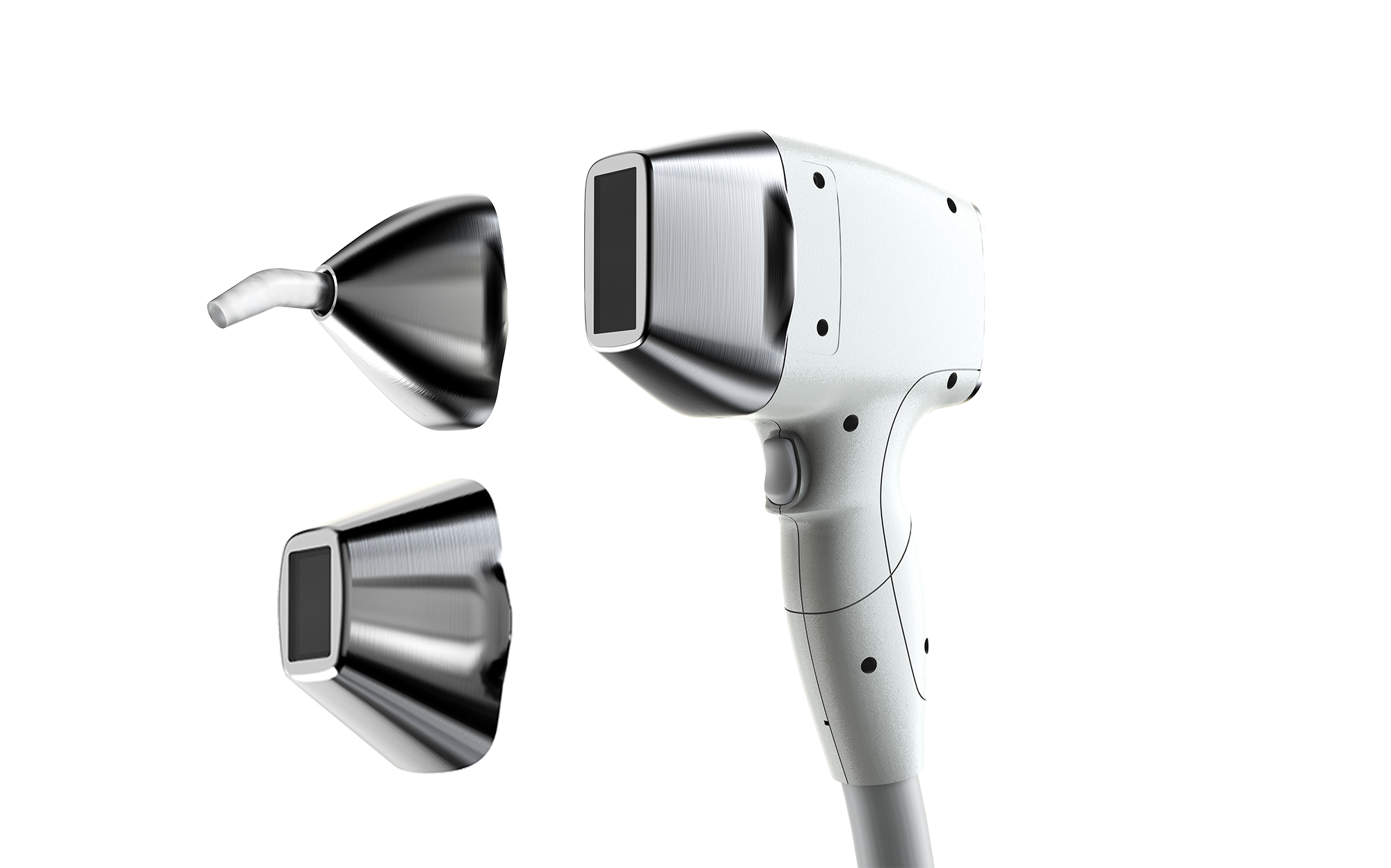 Poignée laser diode premium blanc